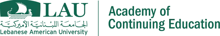Lebanese American University Academy of Continuing Education logo