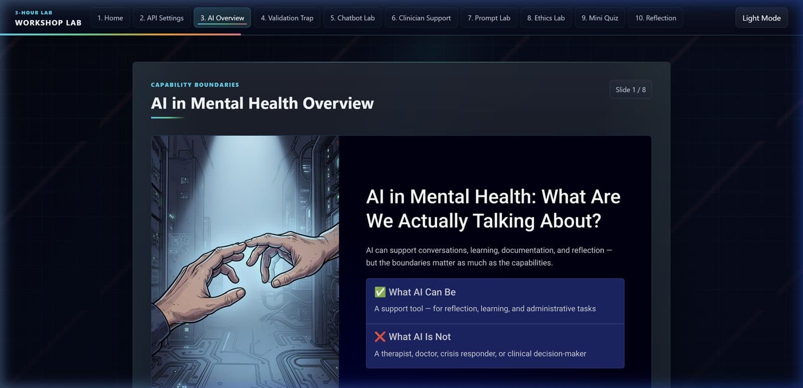 AI and Mental Health workshop overview preview